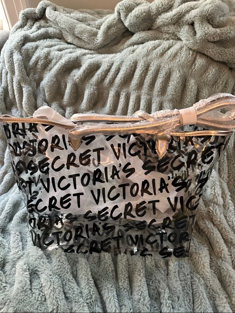 Victoria’s Secret Clear Tote with Pouch NWT